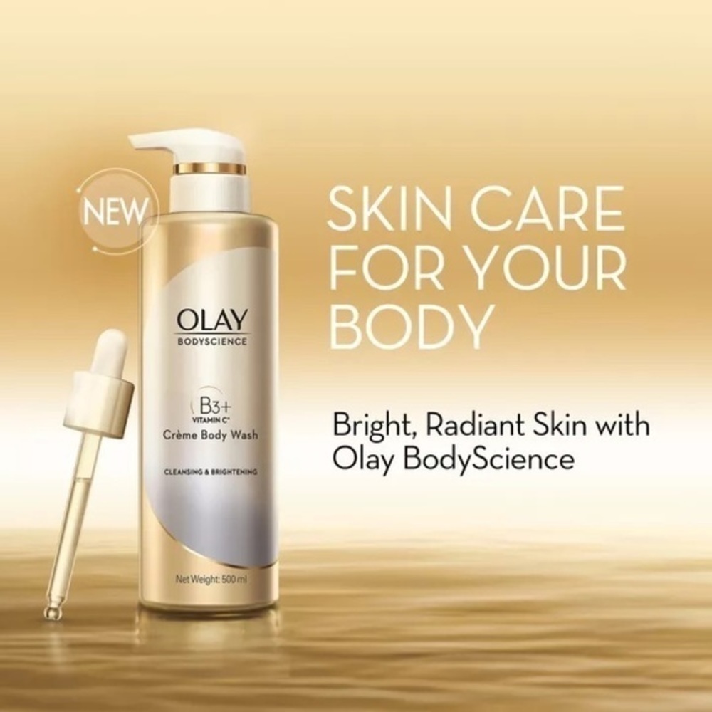 NWT Olay Body Science Body Wash B3+ Hyaluronic & Niacinamide Crème Body Wash